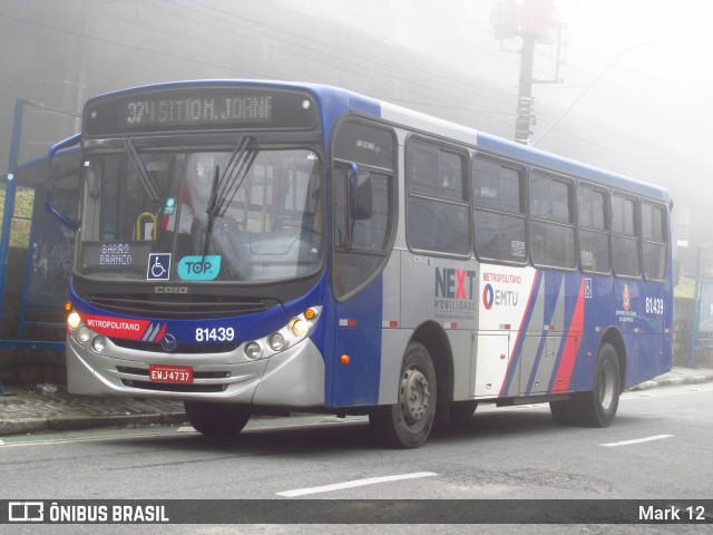 Next Mobilidade - ABC Sistema de Transporte 81.439 na cidade de Ribeirão Pires, São Paulo, Brasil, por Mark 12. Número da foto: #12274663.