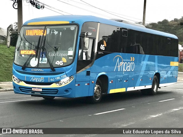 Viação Nossa Senhora do Amparo RJ 186.109 na cidade de Niterói, Rio de Janeiro, Brasil, por Luiz Eduardo Lopes da Silva. Número da foto: #12272924.