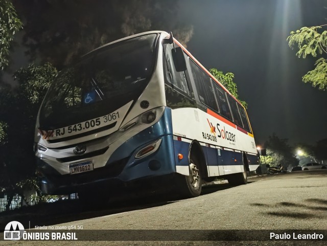 Solazer Transportes e Turismo 3061 na cidade de Volta Redonda, Rio de Janeiro, Brasil, por Paulo Leandro. Número da foto: #12272972.