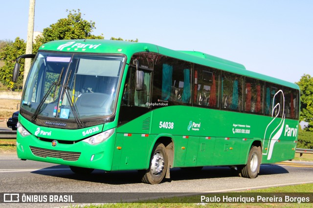 Parvi Transportes 54038 na cidade de Barra do Piraí, Rio de Janeiro, Brasil, por Paulo Henrique Pereira Borges. Número da foto: #12277141.