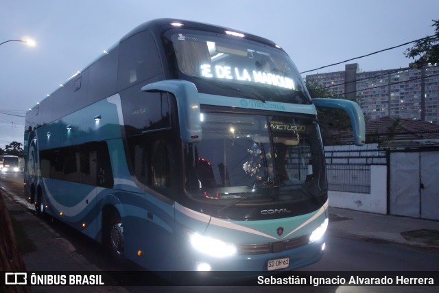 TranSantin SDDH61 na cidade de Estación Central, Santiago, Metropolitana de Santiago, Chile, por Sebastián Ignacio Alvarado Herrera. Número da foto: #12277414.