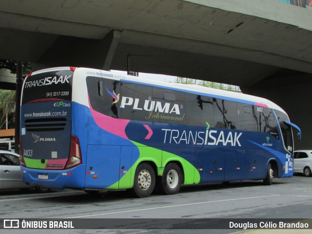 Trans Isaak Turismo 1403 na cidade de Belo Horizonte, Minas Gerais, Brasil, por Douglas Célio Brandao. Número da foto: #12276723.
