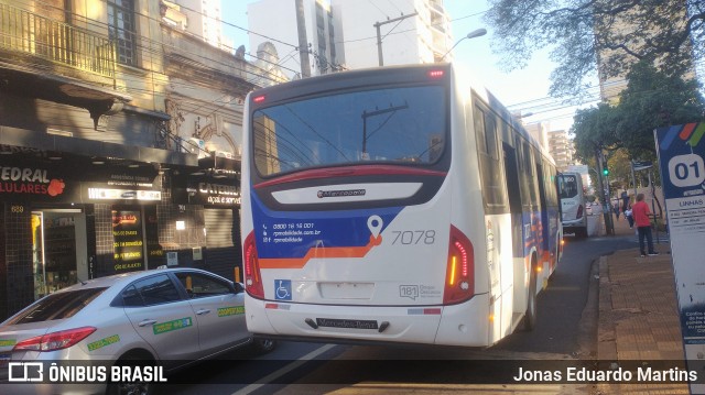 Rápido D´Oeste 7078 na cidade de Ribeirão Preto, São Paulo, Brasil, por Jonas Eduardo Martins. Número da foto: #12275101.