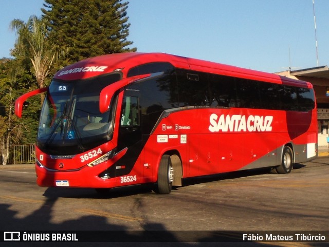 Viação Santa Cruz 36524 na cidade de Três Corações, Minas Gerais, Brasil, por Fábio Mateus Tibúrcio. Número da foto: #12275324.
