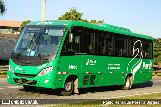 Parvi Transportes 34006 na cidade de Barra do Piraí, Rio de Janeiro, Brasil, por Paulo Henrique Pereira Borges. Número da foto: #12277175.