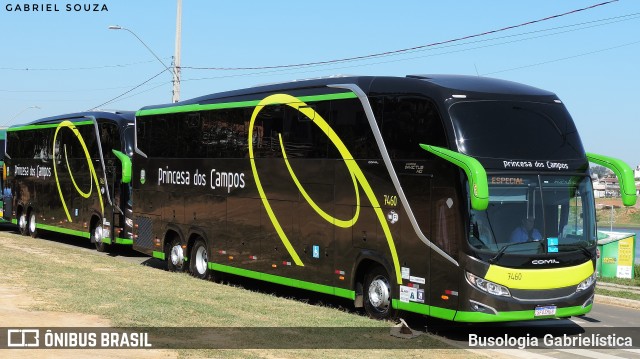 Expresso Princesa dos Campos 7460 na cidade de Ponta Grossa, Paraná, Brasil, por Busologia Gabrielística. Número da foto: #12277097.