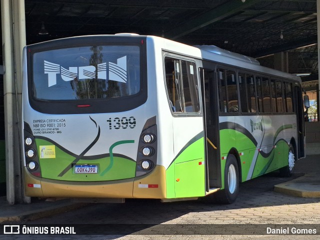 Turin Transportes 1399 na cidade de Ouro Branco, Minas Gerais, Brasil, por Daniel Gomes. Número da foto: #12276182.