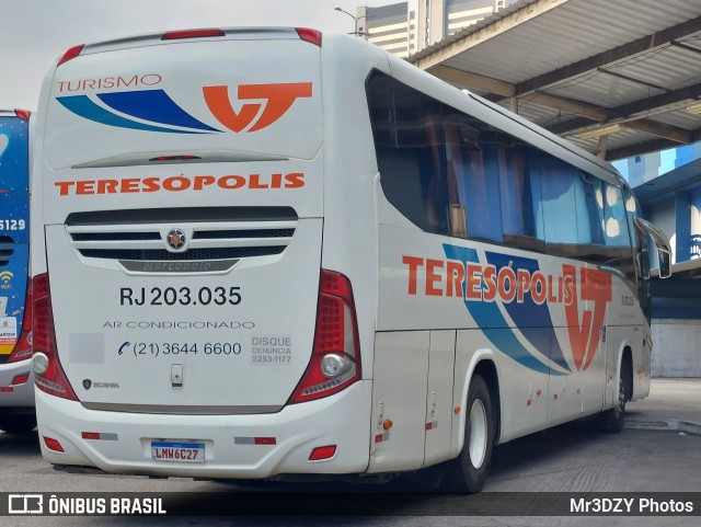 Viação Teresópolis RJ 203.035 na cidade de Rio de Janeiro, Rio de Janeiro, Brasil, por Mr3DZY Photos. Número da foto: #12275029.