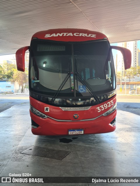 Viação Santa Cruz 33923 na cidade de Pouso Alegre, Minas Gerais, Brasil, por Djalma Lúcio Rezende. Número da foto: #12275079.