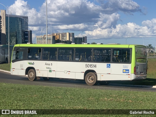 BsBus Mobilidade 501514 na cidade de Brasília, Distrito Federal, Brasil, por Gabriel Rocha. Número da foto: #12278456.