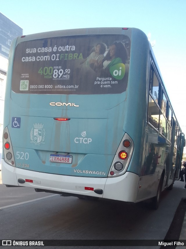 Viação Nossa Senhora Conquistadora 520 na cidade de Pelotas, Rio Grande do Sul, Brasil, por Miguel Filho. Número da foto: #12277931.
