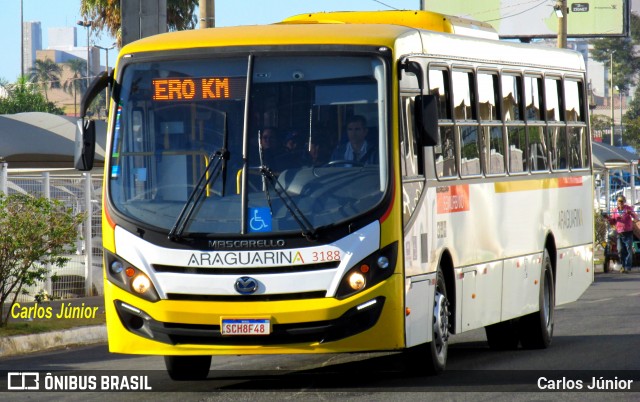 Viação Araguarina 3188 na cidade de Goiânia, Goiás, Brasil, por Carlos Júnior. Número da foto: #12278265.