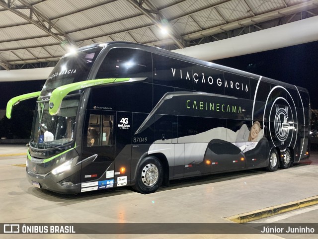 Viação Garcia 87049 na cidade de Marília, São Paulo, Brasil, por Júnior Juninho. Número da foto: #12279579.