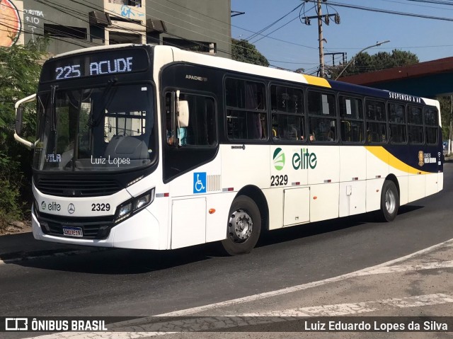 Viação Elite 2329 na cidade de Volta Redonda, Rio de Janeiro, Brasil, por Luiz Eduardo Lopes da Silva. Número da foto: #12277850.