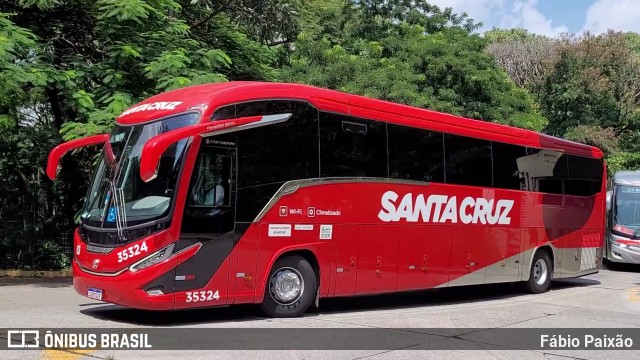 Viação Santa Cruz 35324 na cidade de São Paulo, São Paulo, Brasil, por Fábio Paixão. Número da foto: #12278471.