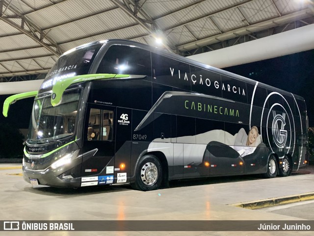 Viação Garcia 87049 na cidade de Marília, São Paulo, Brasil, por Júnior Juninho. Número da foto: #12279574.