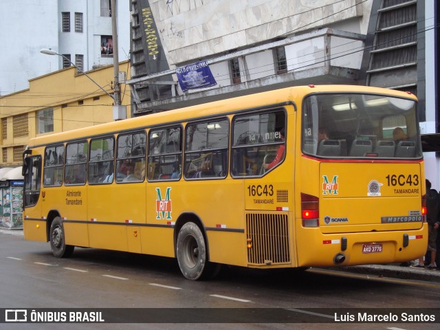 Viação Tamandaré 16C43 na cidade de Curitiba, Paraná, Brasil, por Luis Marcelo Santos. Número da foto: #12278624.