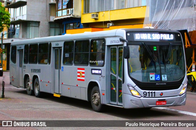 BluMob - Concessionária de Transporte Urbano de Blumenau 9111 na cidade de Blumenau, Santa Catarina, Brasil, por Paulo Henrique Pereira Borges. Número da foto: #12278571.