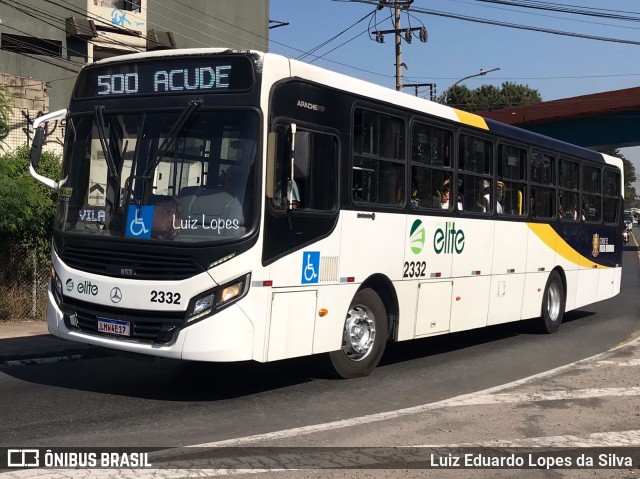 Viação Elite 2332 na cidade de Volta Redonda, Rio de Janeiro, Brasil, por Luiz Eduardo Lopes da Silva. Número da foto: #12277848.