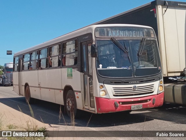 Ônibus Particulares JUX8057 na cidade de Ananindeua, Pará, Brasil, por Fabio Soares. Número da foto: #12278997.