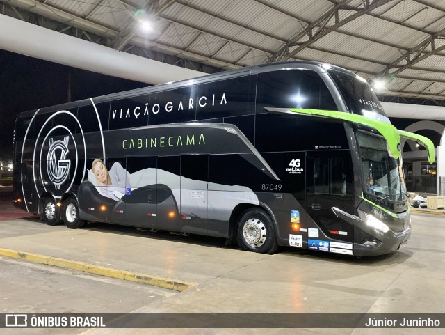 Viação Garcia 87049 na cidade de Marília, São Paulo, Brasil, por Júnior Juninho. Número da foto: #12279583.