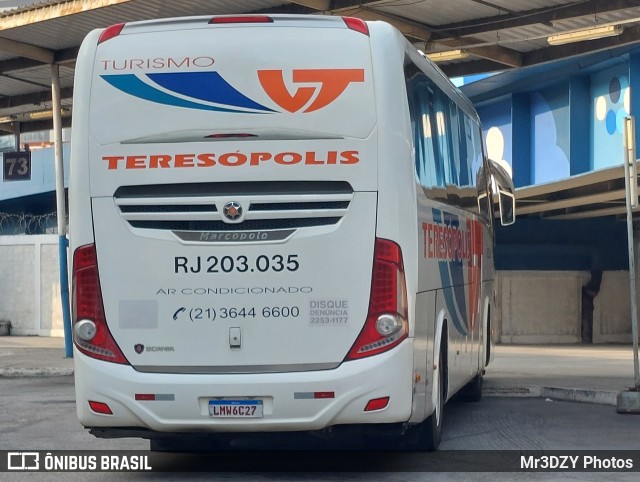 Viação Teresópolis RJ 203.035 na cidade de Rio de Janeiro, Rio de Janeiro, Brasil, por Mr3DZY Photos. Número da foto: #12280754.