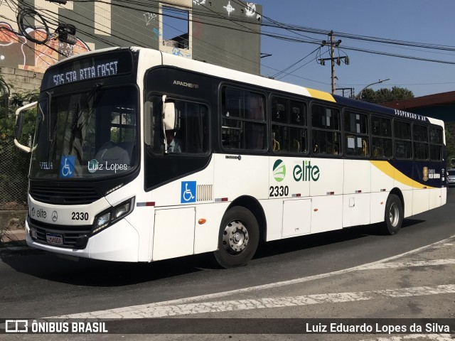 Viação Elite 2330 na cidade de Volta Redonda, Rio de Janeiro, Brasil, por Luiz Eduardo Lopes da Silva. Número da foto: #12280068.
