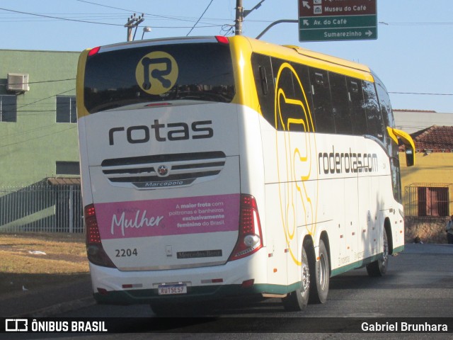 RodeRotas - Rotas de Viação do Triângulo 2204 na cidade de Ribeirão Preto, São Paulo, Brasil, por Gabriel Brunhara. Número da foto: #12282084.