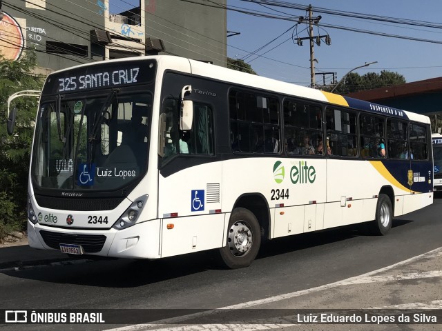 Viação Elite 2344 na cidade de Volta Redonda, Rio de Janeiro, Brasil, por Luiz Eduardo Lopes da Silva. Número da foto: #12280071.