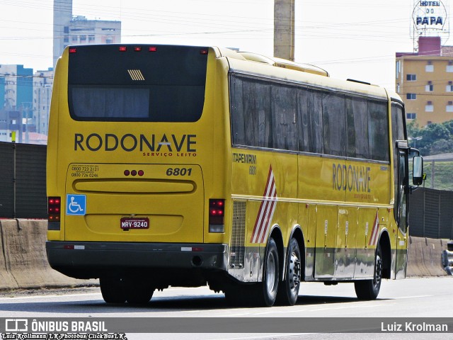 Viação Itapemirim 6801 na cidade de Aparecida, São Paulo, Brasil, por Luiz Krolman. Número da foto: #12282247.