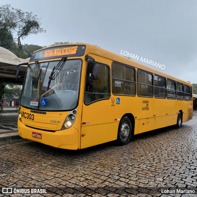Auto Viação Mercês MC303 na cidade de Curitiba, Paraná, Brasil, por Lohan Mariano. Número da foto: #12280458.