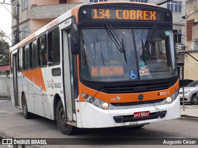 Viação São José A01011 na cidade de Nova Iguaçu, Rio de Janeiro, Brasil, por Augusto César. Número da foto: #12280272.