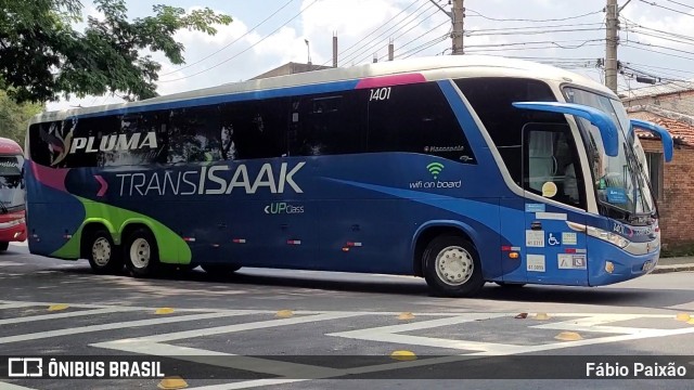 Trans Isaak Turismo 1401 na cidade de São Paulo, São Paulo, Brasil, por Fábio Paixão. Número da foto: #12280099.