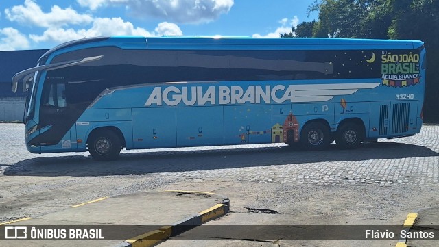 Viação Águia Branca 33240 na cidade de Cruz das Almas, Bahia, Brasil, por Flávio  Santos. Número da foto: #12280818.