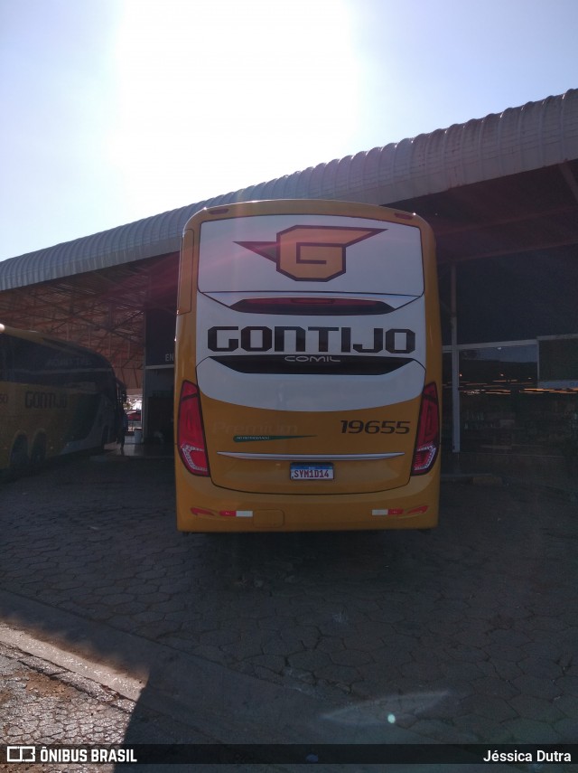 Empresa Gontijo de Transportes 19655 na cidade de Luz, Minas Gerais, Brasil, por Jéssica Dutra. Número da foto: #12281036.