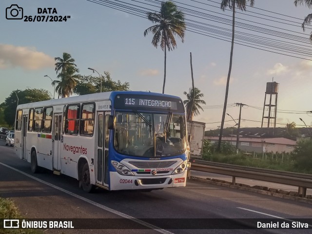 Consórcio Navegantes - 02 > Viação São Jorge > Transurb Transporte Urbano 02044 na cidade de João Pessoa, Paraíba, Brasil, por Daniel da Silva. Número da foto: #12283003.