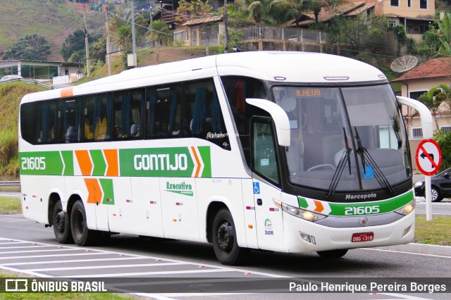 Empresa Gontijo de Transportes 21605 na cidade de Barra do Piraí, Rio de Janeiro, Brasil, por Paulo Henrique Pereira Borges. Número da foto: #12284100.