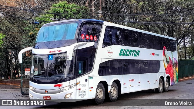 Eucatur - Empresa União Cascavel de Transportes e Turismo 5320 na cidade de São Paulo, São Paulo, Brasil, por Breno Vieira. Número da foto: #12283553.
