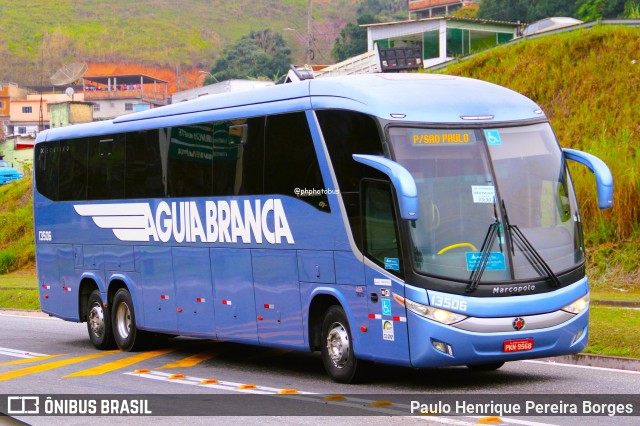 Viação Águia Branca 13506 na cidade de Barra do Piraí, Rio de Janeiro, Brasil, por Paulo Henrique Pereira Borges. Número da foto: #12283774.