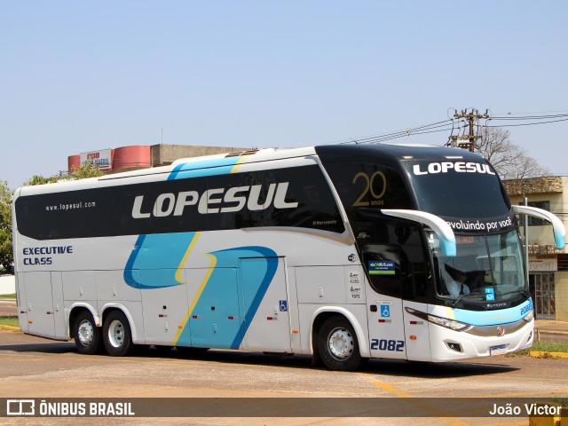 LopeSul Transportes - Lopes e Oliveira Transportes e Turismo - Lopes Sul 2082 na cidade de Cascavel, Paraná, Brasil, por João Victor. Número da foto: #12285016.