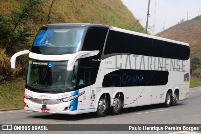 Auto Viação Catarinense 319318 na cidade de Piraí, Rio de Janeiro, Brasil, por Paulo Henrique Pereira Borges. Número da foto: #12283720.