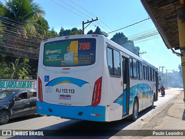 Auto Viação Vera Cruz - Belford Roxo RJ 112.113 na cidade de Nova Iguaçu, Rio de Janeiro, Brasil, por Paulo Leandro. Número da foto: #12282774.