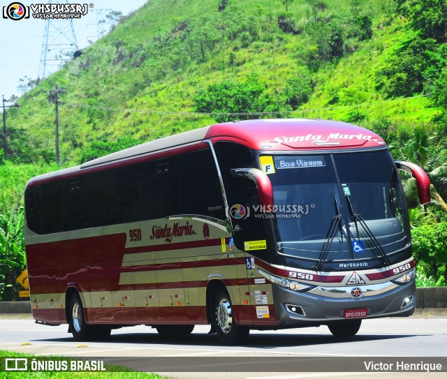 Santa Maria Fretamento e Turismo > Transportes Santa Maria(SP) 950 na cidade de Paracambi, Rio de Janeiro, Brasil, por Victor Henrique. Número da foto: #12286969.