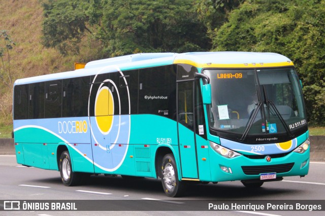 Doce Rio Fretamento e Turismo 2500 na cidade de Piraí, Rio de Janeiro, Brasil, por Paulo Henrique Pereira Borges. Número da foto: #12285580.