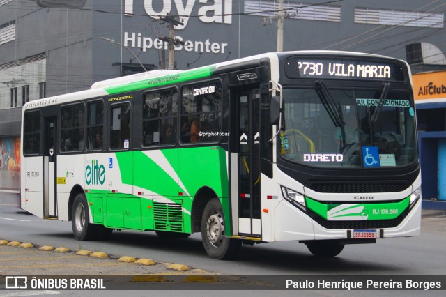 Viação Elite RJ 176.060 na cidade de Volta Redonda, Rio de Janeiro, Brasil, por Paulo Henrique Pereira Borges. Número da foto: #12285586.