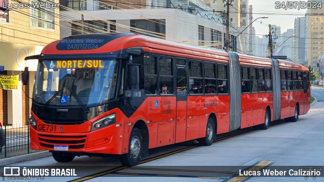 Viação Cidade Sorriso >> Viação Sorriso de Curitiba GE731 na cidade de Curitiba, Paraná, Brasil, por Lucas Weber Calizario. Número da foto: #12286529.