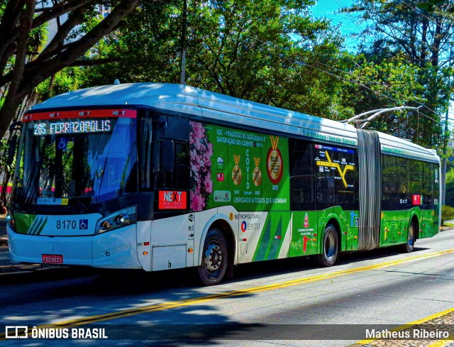 Next Mobilidade - ABC Sistema de Transporte 8170 na cidade de Santo André, São Paulo, Brasil, por Matheus Ribeiro. Número da foto: #12285759.