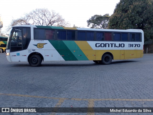 Empresa Gontijo de Transportes 3170 na cidade de Belo Horizonte, Minas Gerais, Brasil, por Michel Eduardo da Silva. Número da foto: #12285630.