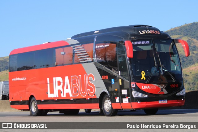 Lirabus 15018 na cidade de Roseira, São Paulo, Brasil, por Paulo Henrique Pereira Borges. Número da foto: #12287082.