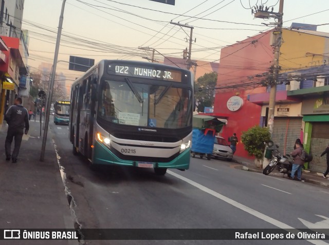 Auto Viação Urubupungá 00215 na cidade de Osasco, São Paulo, Brasil, por Rafael Lopes de Oliveira. Número da foto: #12286588.